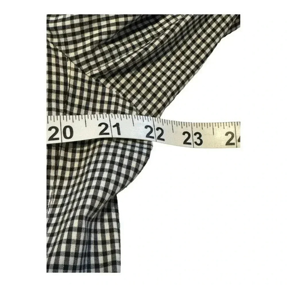 Talbots Women’s Size 16 Black & White Gingham Lightweight Stretch Cotton Blazer - Picture 5 of 7